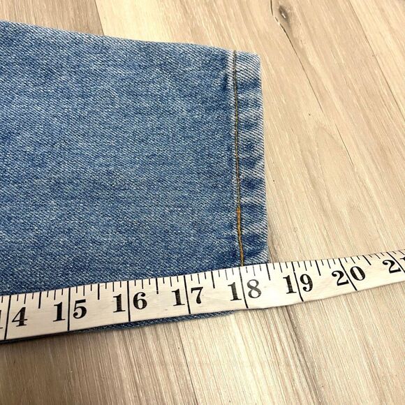 Vintage BonJour High Rise Blue and Red Plaid Patchwork Jeans in Size 6 - Picture 7 of 8